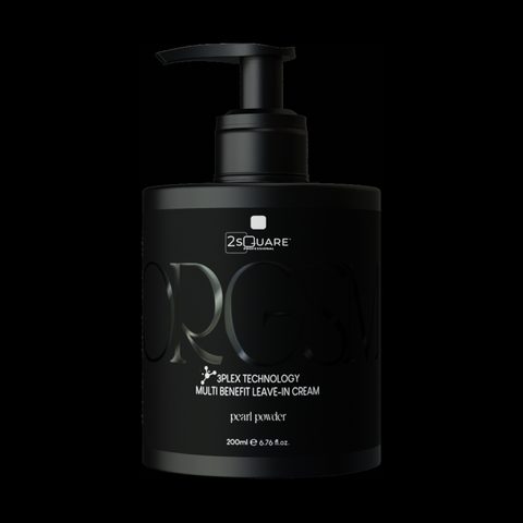 Bote negro de la crema sin enjuague ORGSM de 2Square Professional, 200 ml