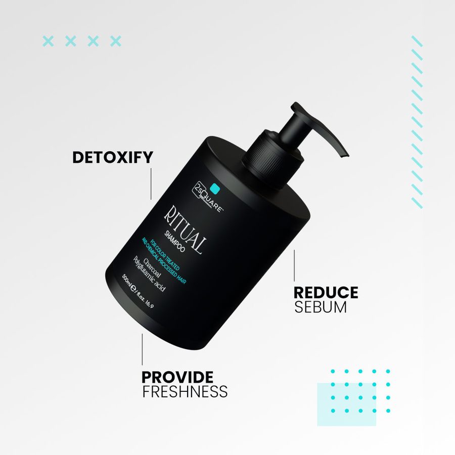 El frasco con sus tres efectos señalados: desintoxica, reduce el sebo y refresca